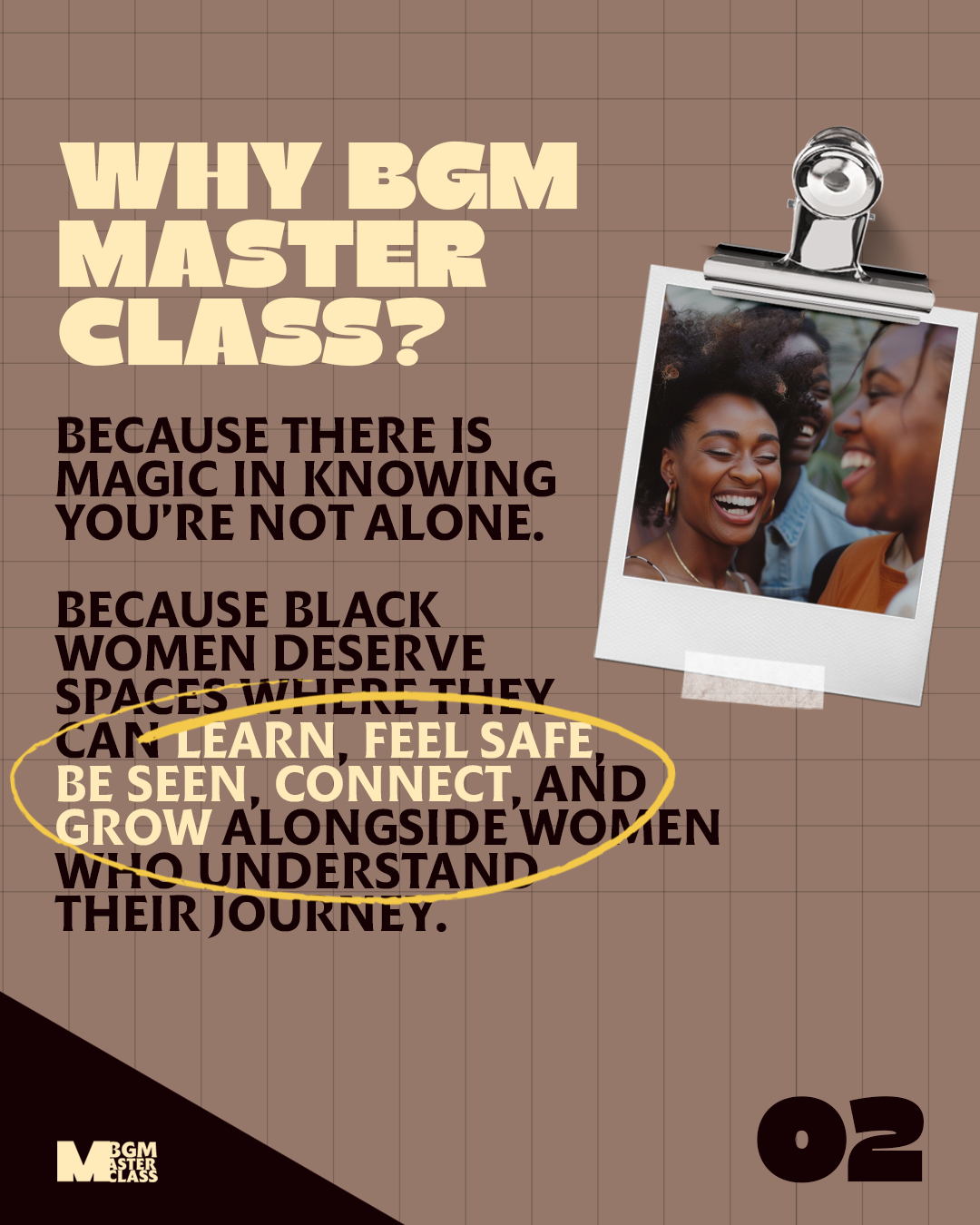 Why BGM Masterclass creates community